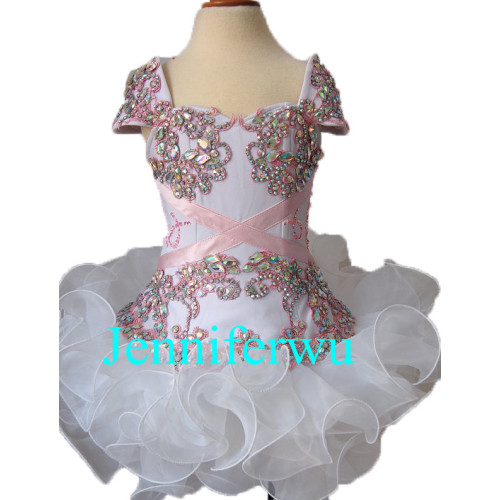 Infant/toddler/baby/children/kids Girl's glitz Pageant evening/prom Dress/clothing  G167A